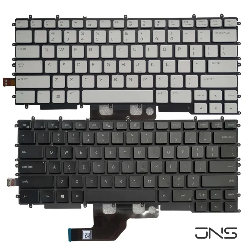 New Laptop Keyboard US With Backlit For Dell G7 15 7500 0YFK2V Black White