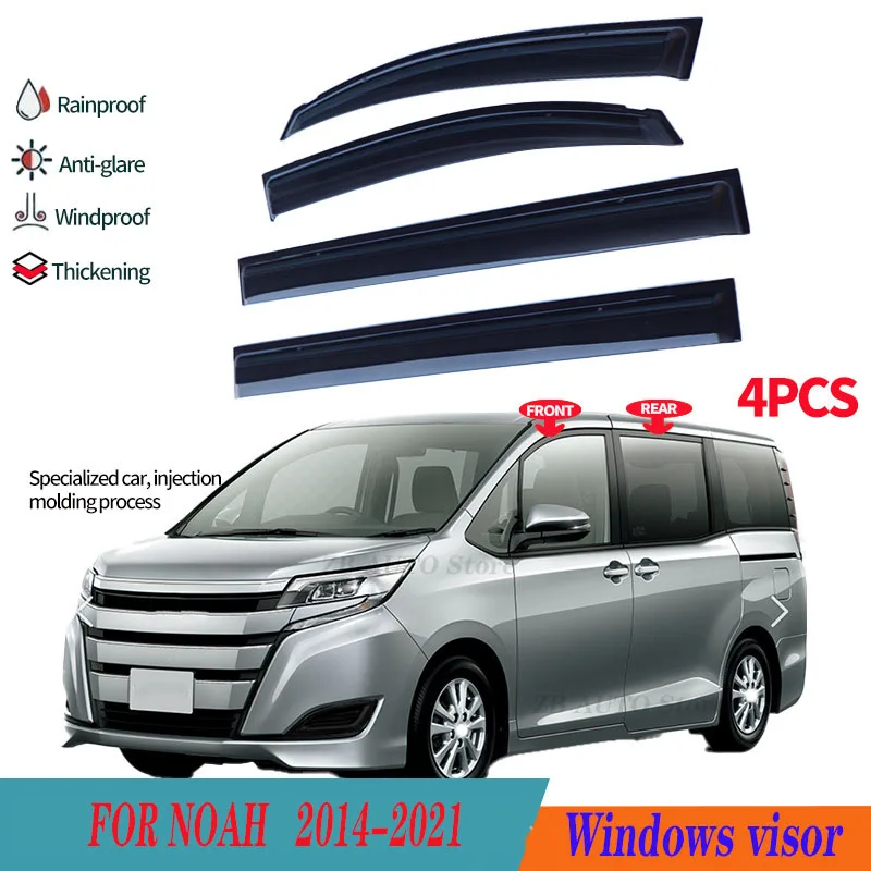 

For NOAH 2014-2021 Window visors Rain water prevention; Covering the sunlight; Anti fog; Snow prevention