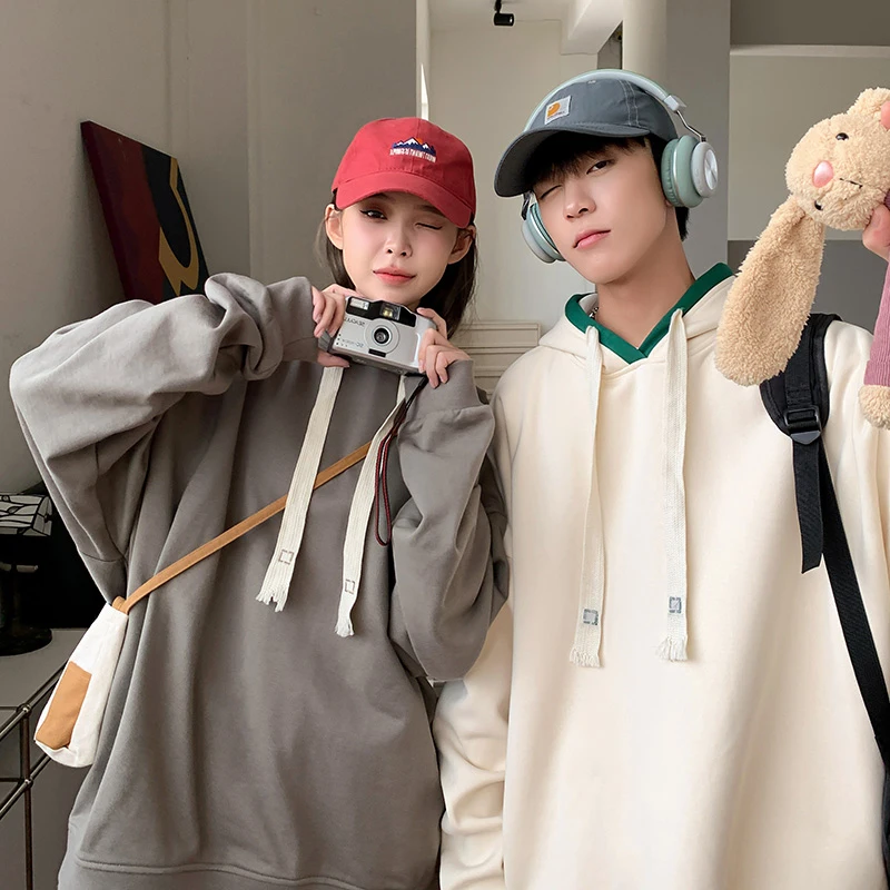 

Мужская толстовка с капюшоном Heavyweight Couple, весна-осень 2023, новинка, американский трендовый бренд, верхняя одежда