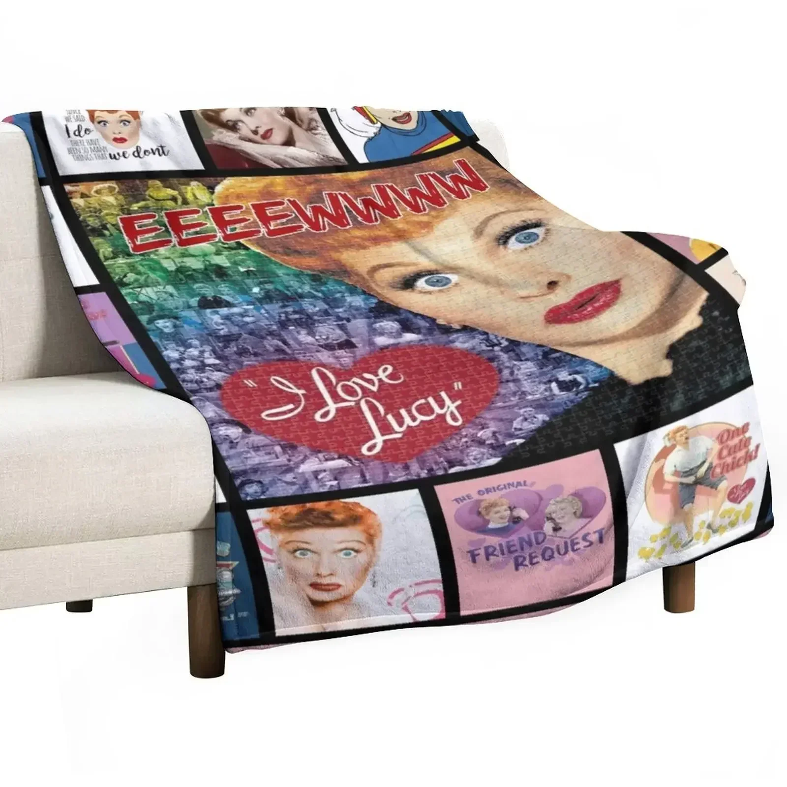 ADU I Love Luk cy Ver 3 Throw Blanket Beach Warm halloween Large Blankets