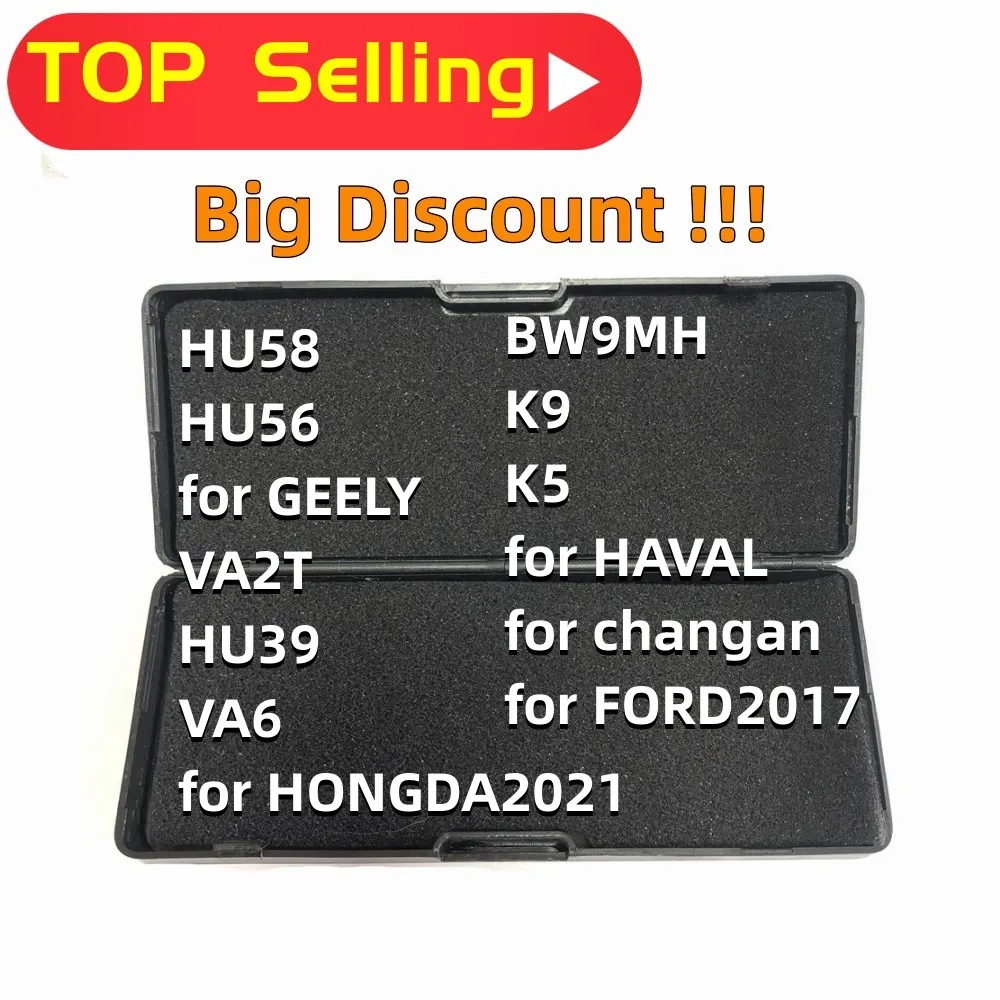 lishi 2 in 1 tool HU58 HU56 for GEELY VA2T HU39 VA6 for HONDA2021 BW9MH K9 K5 for haval for changan ford2017 Top selling type