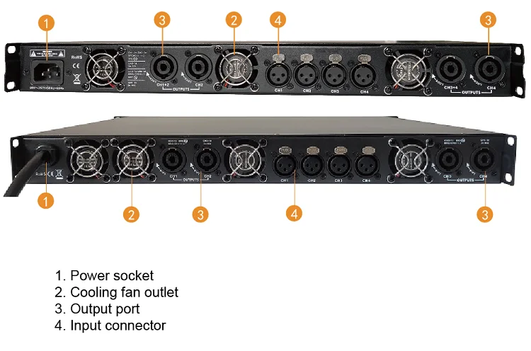 Amflier Amplifier Professional Audio Power 10000W Amplified Subwoofer 10000 Watts Amplifiers