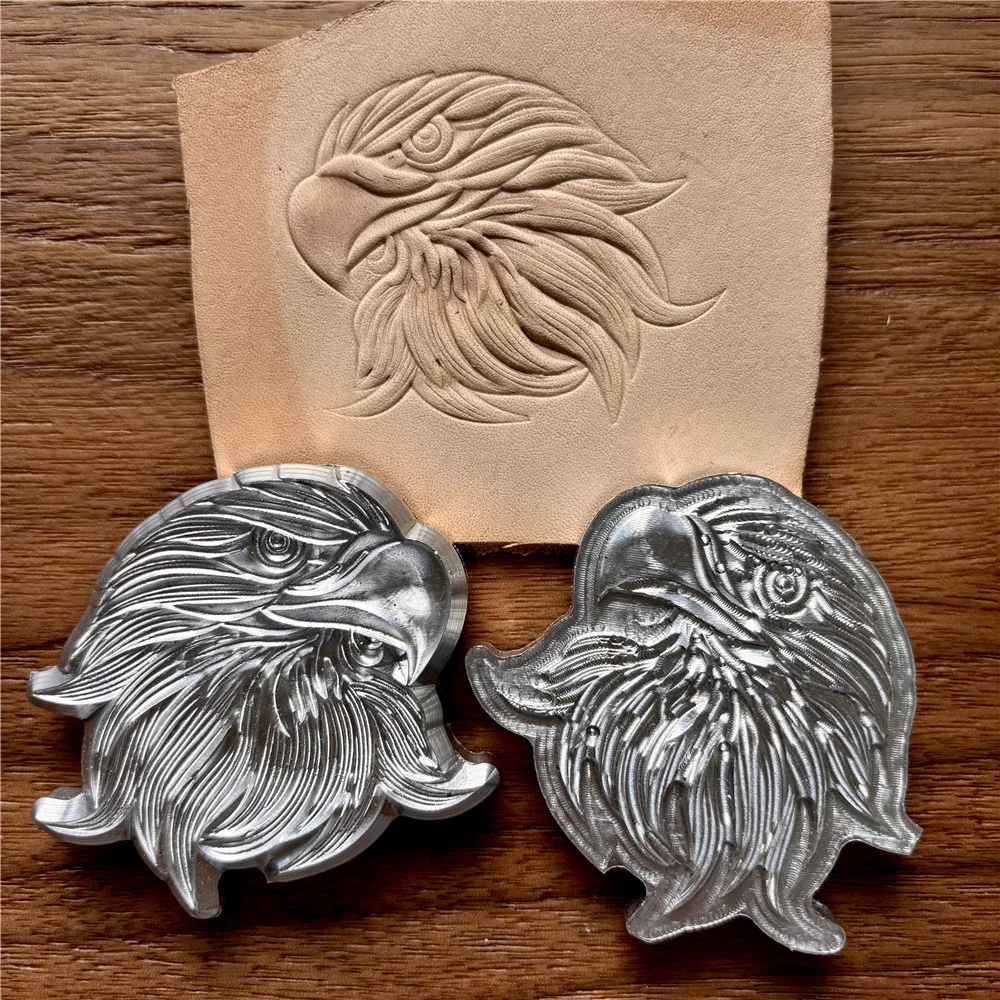 

3D eagle head design Leather Embossing stamp metal stamps leathercraft stamping mold cold hot pressing carving