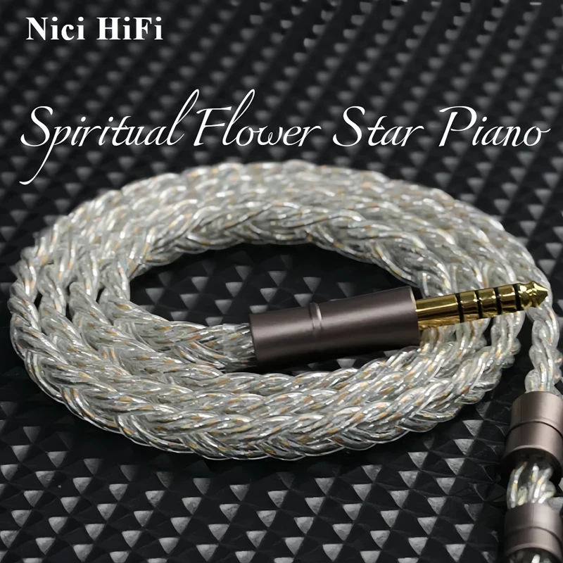 Nici HiFi-26 6 Core Earphone Cable MMCX/0.78 2Pin/Stereo 3.5mm, Balanced 4.4mm, IEM Replacement Upgrade Cable