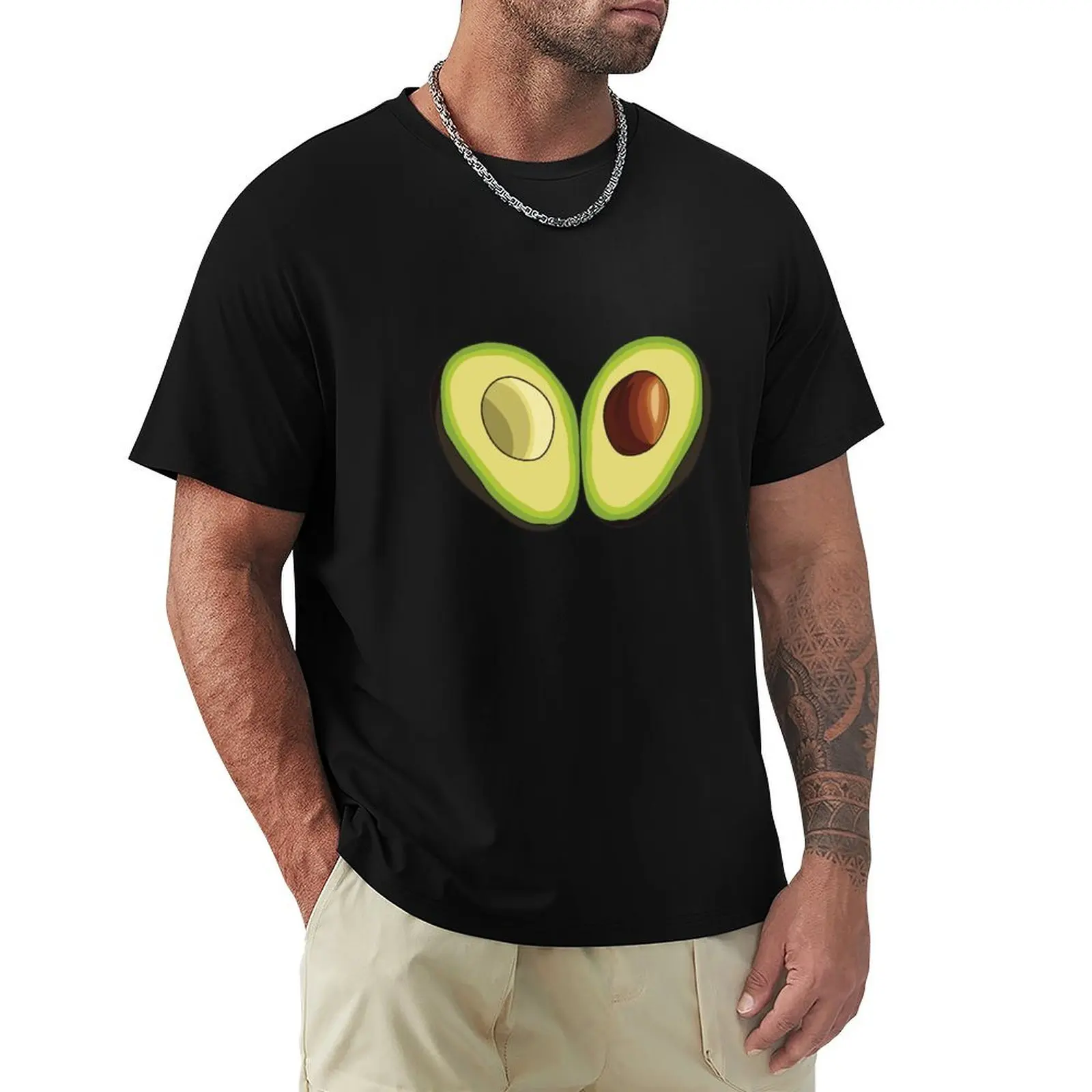 Avocado Heart T-Shirt anime t shirts vintage graphic tee anime clothes shirts men graphic