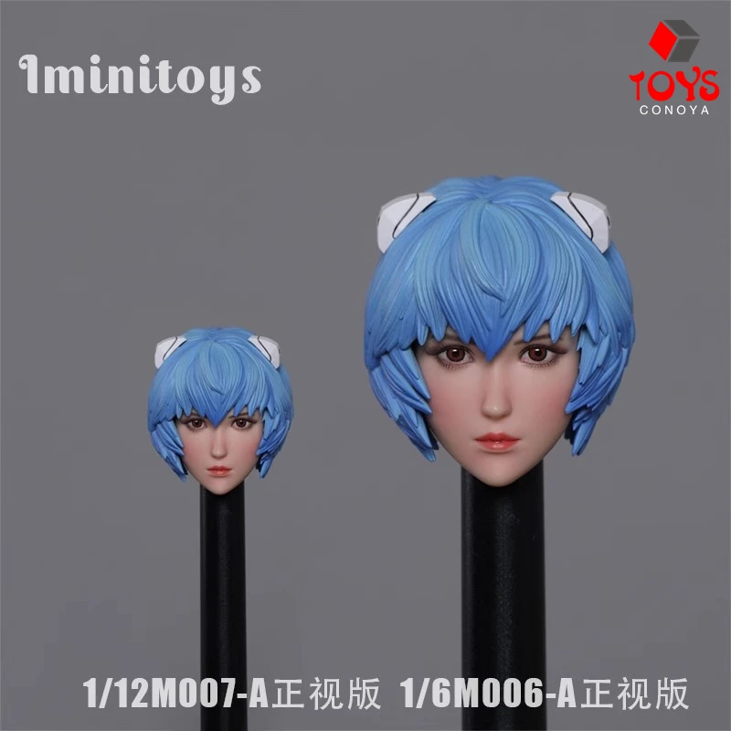 Iminitoys 1/6 M006 1/12 M007 AnimeGirl Head Sculpt Carving Model 2.0 for White Skin Female Action Figure Body Dolls