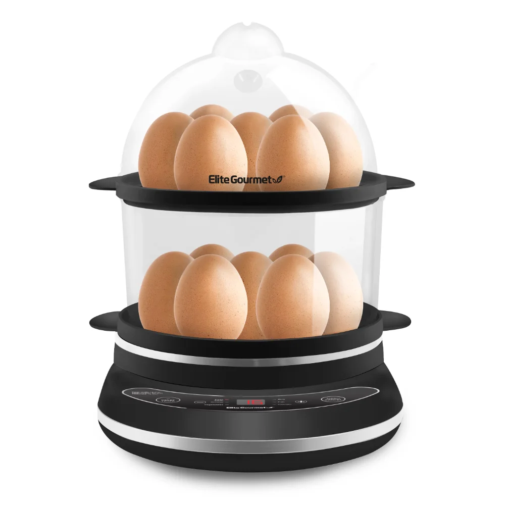 Gourmet Programmable 2-Tier Egg Cooker/Steamer