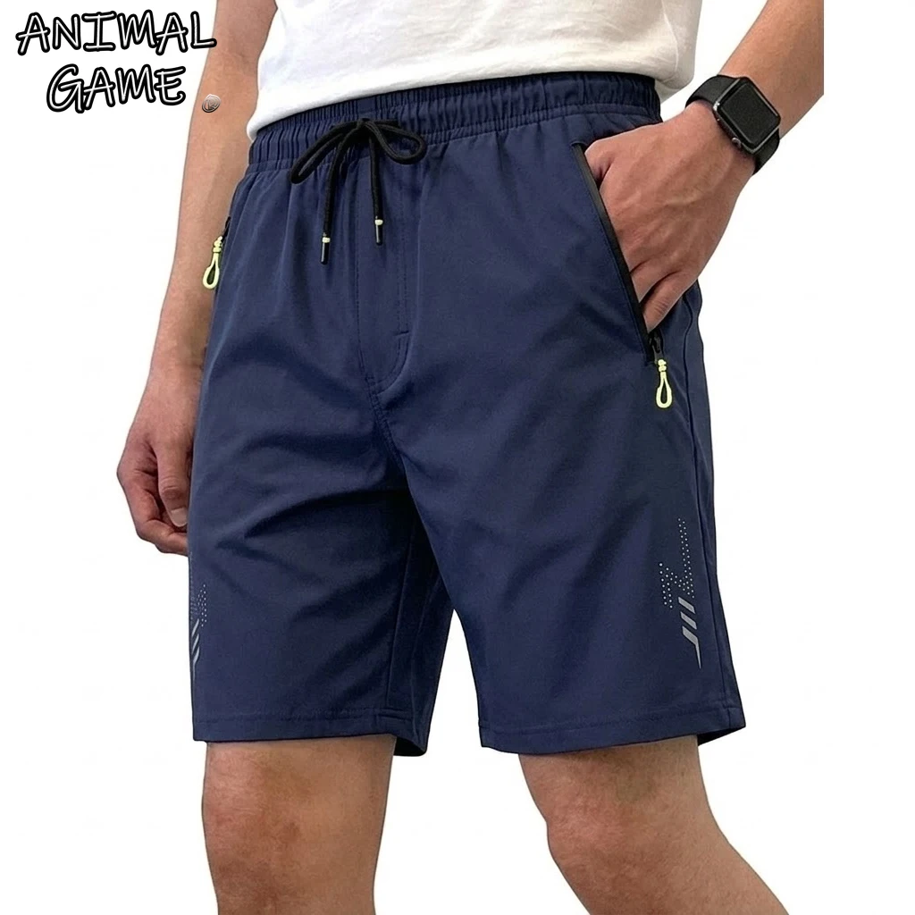 Summer Gym Short Pants Beach Hawaiian Pants Pocket Beach Lightweight Pants for Man Loose Work Pants Men's Swimsuit Shorts Men