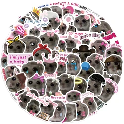 56/112PCS Sad Hamster Meme Cute Mouse Sticker Aesthetic Kawaii Decals Cute Cartoon Laptop Luggage Bicycle Diary Stickers