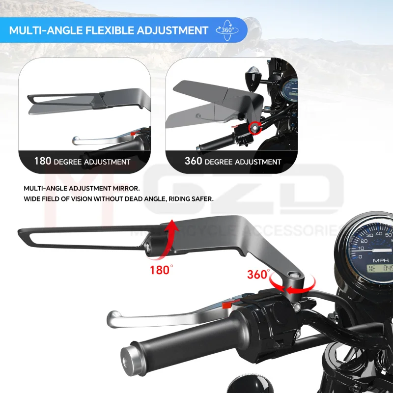 مرايا الرؤية الخلفية لجناح الدراجة النارية مرآة جناح خفية قابلة للتعديل لأبريليا تونو 660 تونو V4