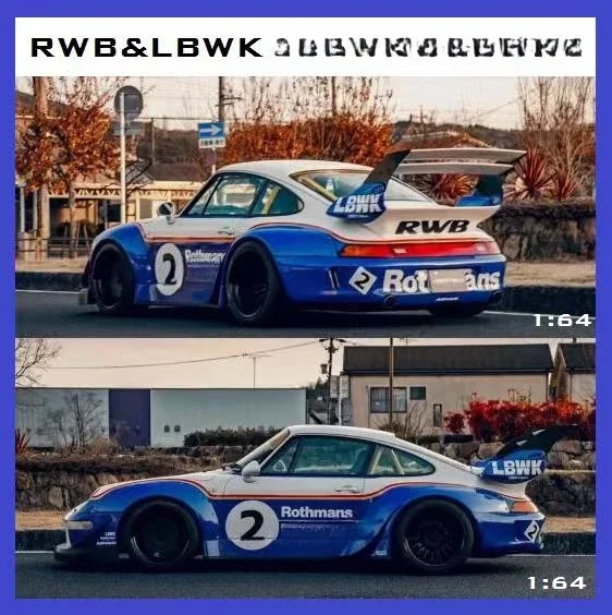 TOP 1:64 RWB  LBWK Rothmans /Motozolo Limited699 Diecast Model Car