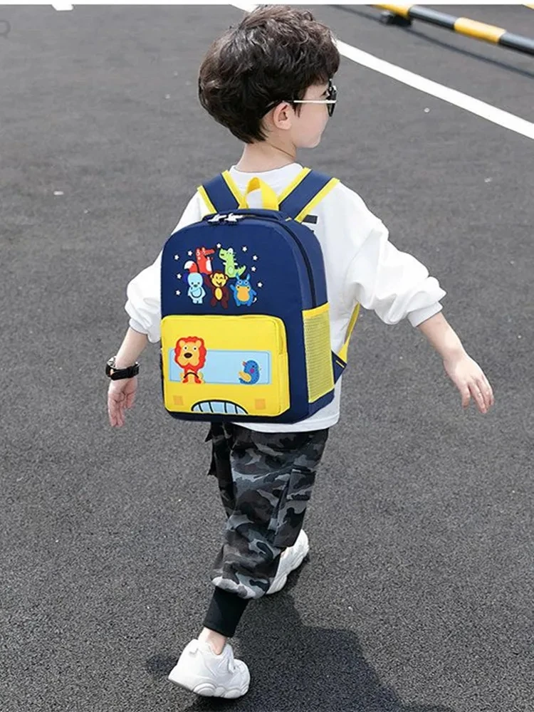 New Rugzak Bolsa Infantil Menina Bag School Kindergarten Canvas Schoolbag Leisure Travel Bag Girl Backpack Cartoon Boy Backpacks