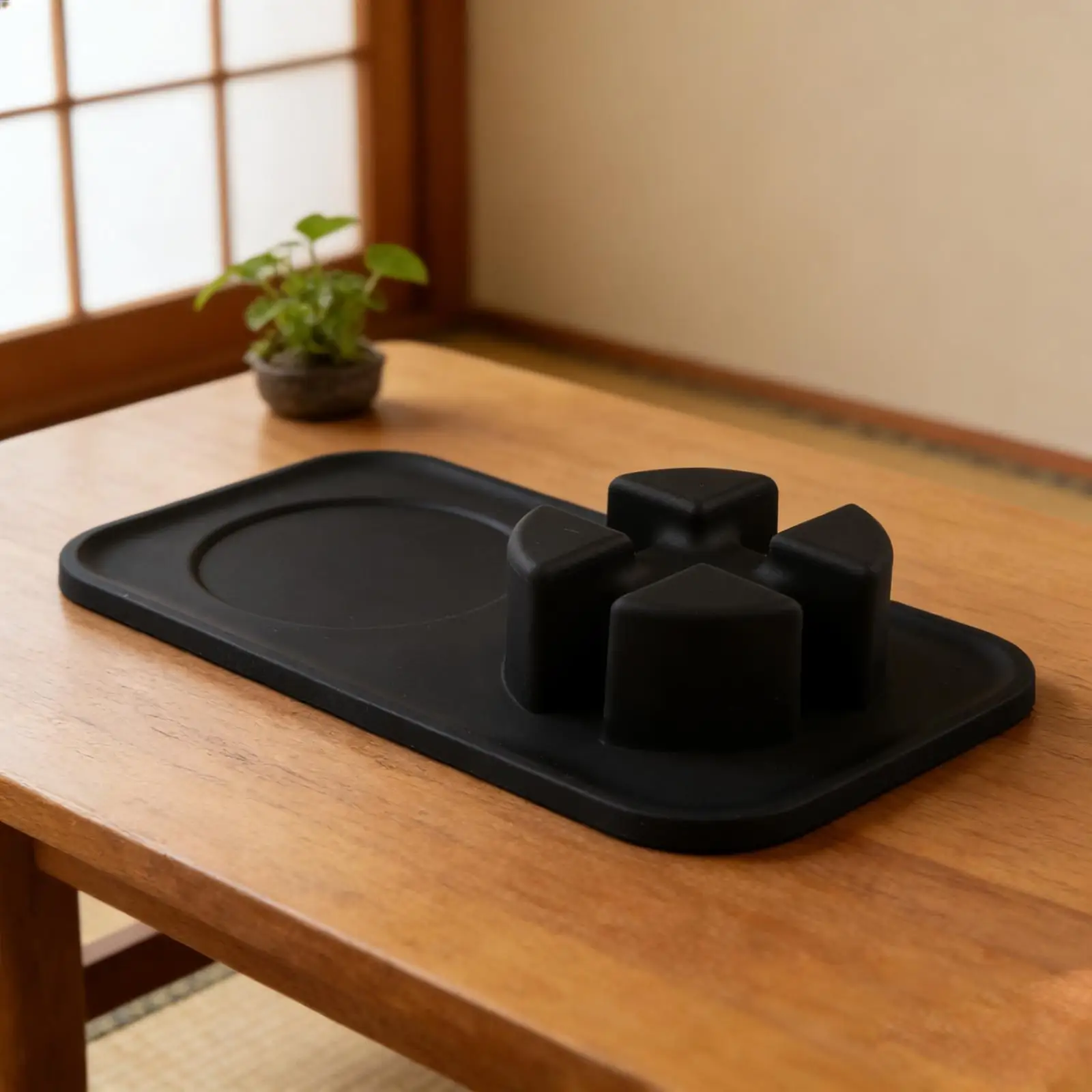 Tamper Holder Espresso Tamping Mat For Home Brewing Silicone Tamping Mat Machine Securing Groove Food-grade Silicone