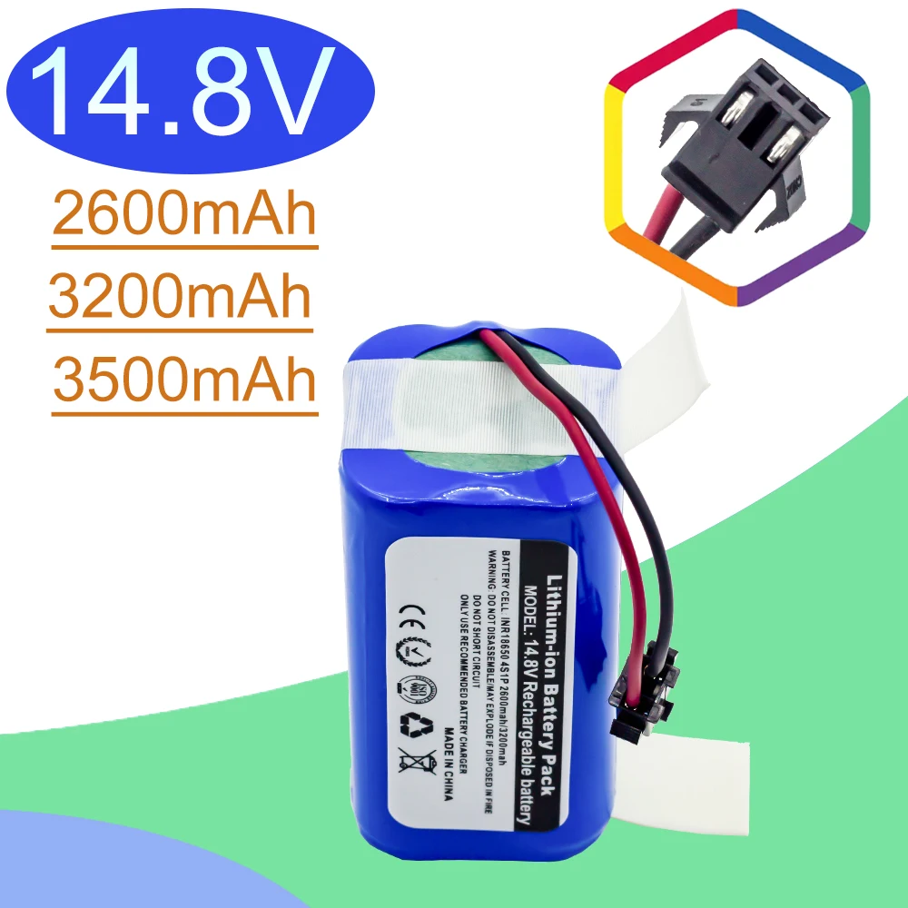 

14.4V 2.6Ah/3.2Ah/3.5Ah Li-ion battery for Conga Excellence 990 Ecovacs Deebot N79 N79S DN622 Eufy Robovac 11 11S 12 15C 15S 35C