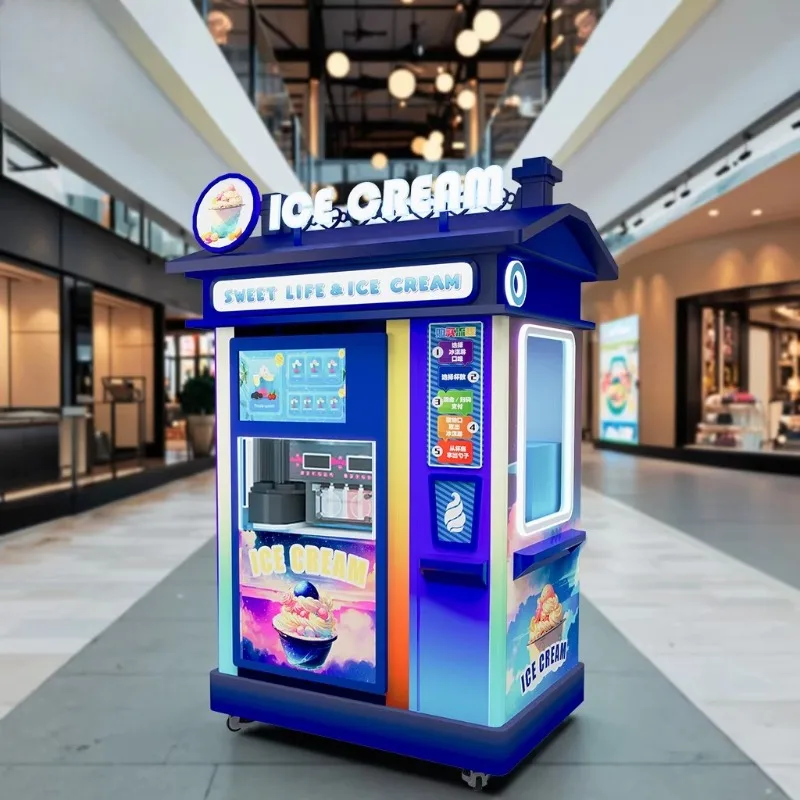 Limit Sales Ice Cream Vending Machine Set Daily Sales Volume Intelligent Control Unmanned Business Operation Machine