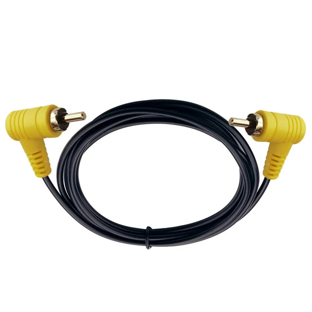 90 Degree RCA Cable Right Angle  RCA Cable Male to Male Vidio Audio Cable GoldConnectors for Home Theater, HDTV, Home Stereo