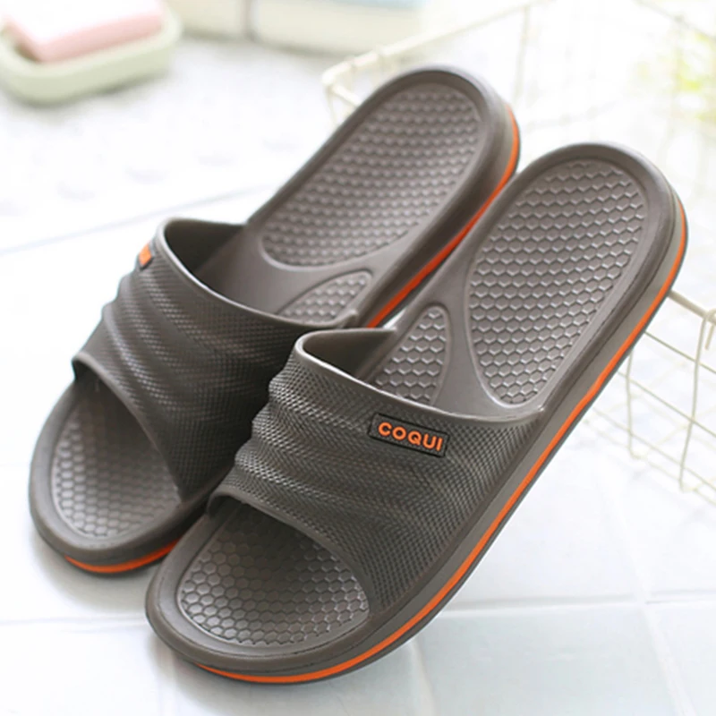 Men Slippers for Home Concise Non-slip Unisex Shoes Soft Comfortable Indoor Slippers Women Summer 2023 Classic Bathroom Slippers