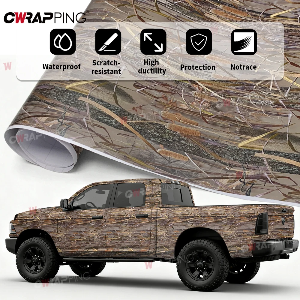 

Camo Woodland Film Auto Outdoor Accessories Supplies Car Body Films Carbon Foil Stickers for Car Adhesive Vinyl for Motorcycle