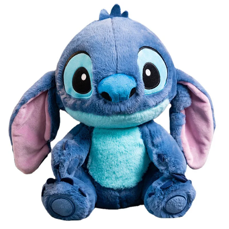 Disney Stitch-muñeco de peluche de 25cm, almohada suave, regalo de cumpleaños para niños