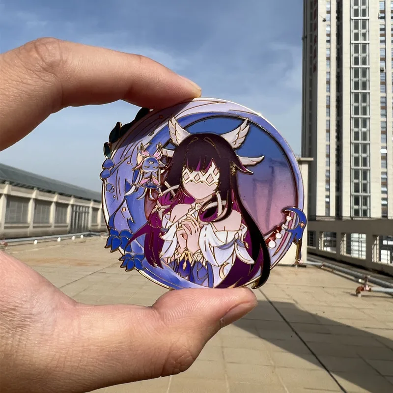 Genshin Impact Odette Spessiva Anime Cosplay Abzeichen Anastasya Feodorovna Sandrone Snezhnaya Pins Halloween-Accessoire Weihnachtsgeschenke – Detail 22