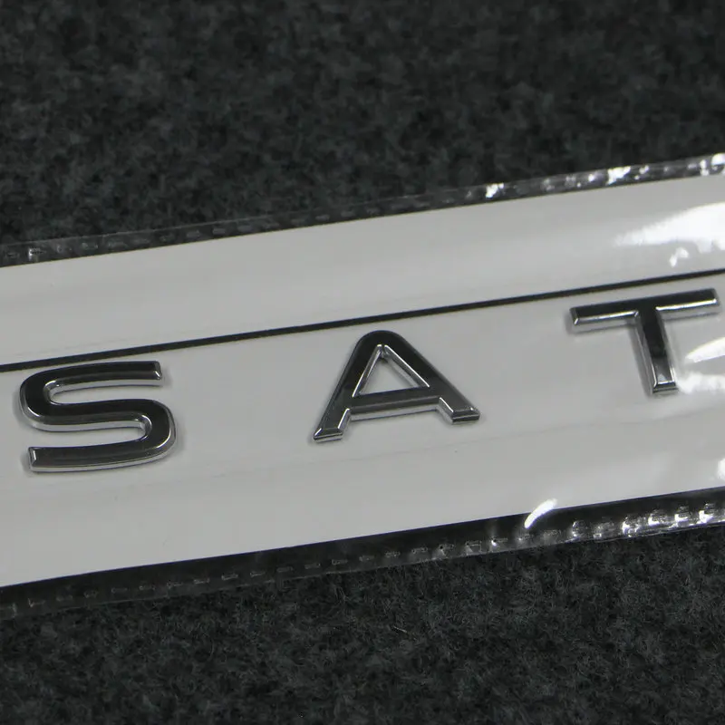 Apply to Passat B8 Tailgate label Trunk letter label ABS plastic silvery