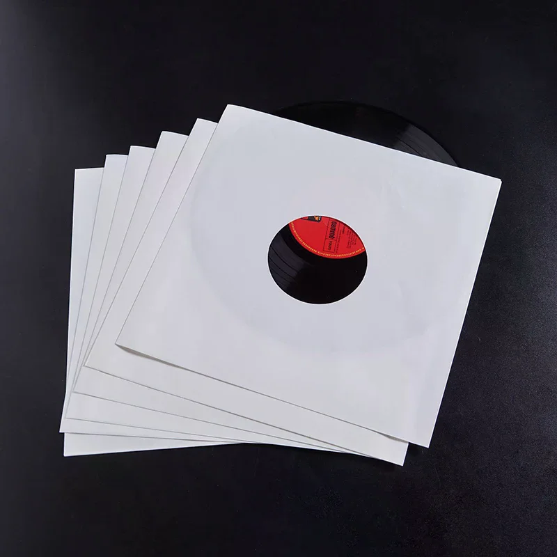 10pcs Vinyl Records Sleeves LP Record Cover Resealable Outer Sleeves Composite Kraft Paper Bag Vinyl Record Storage Bags