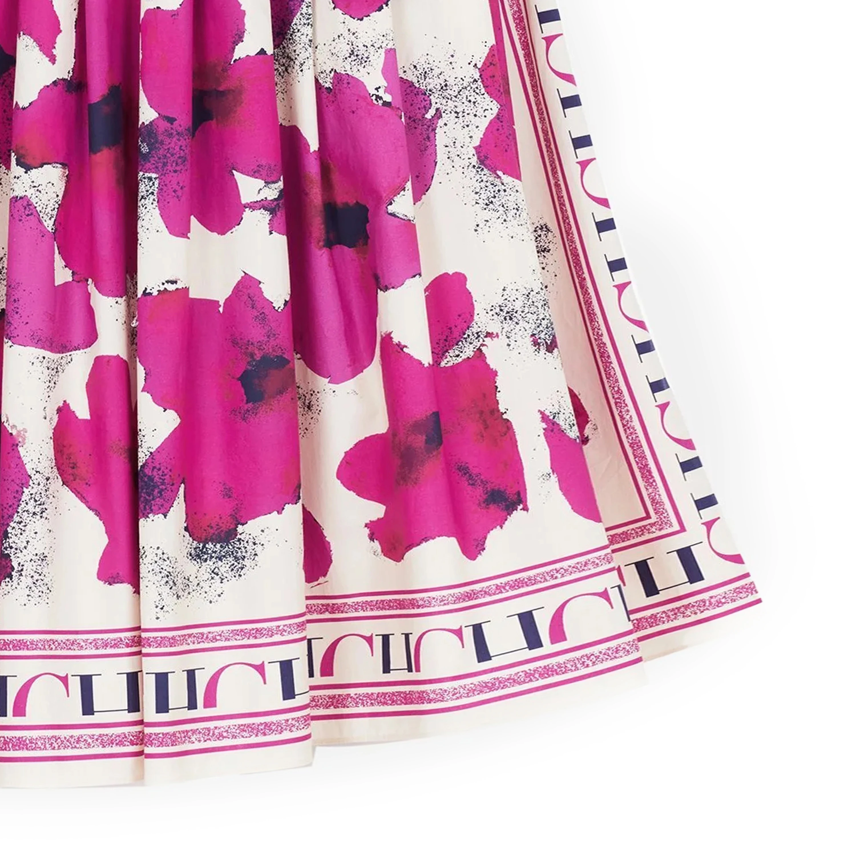 CHCH damesjurk nieuw shirt met lange mouwen, lange rok, bloemenprint, feestjurk