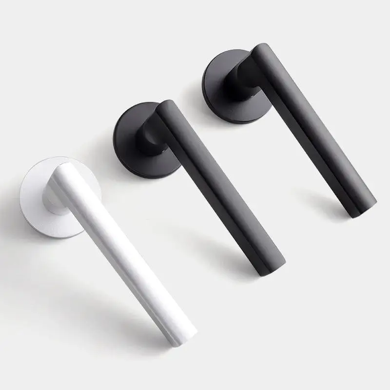 Indoor bedroom home use no modification hole room door split lock silent universal wooden door lock space aluminum copper core