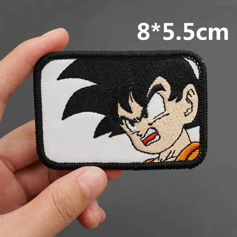 New Dragon Ball Animation Creative Personality Goku Krimbulma Embroidered Cloth Patch Clothes Pants Decorative Patches Wholesale