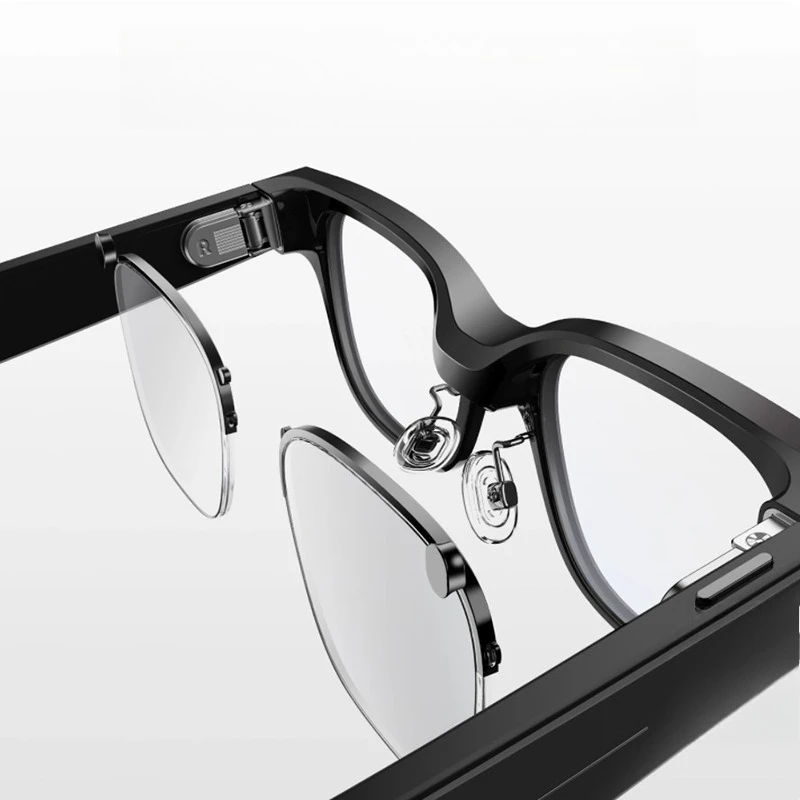 Full-fit flat-curved myopia glasses AI smart glasses flat-concave lenses