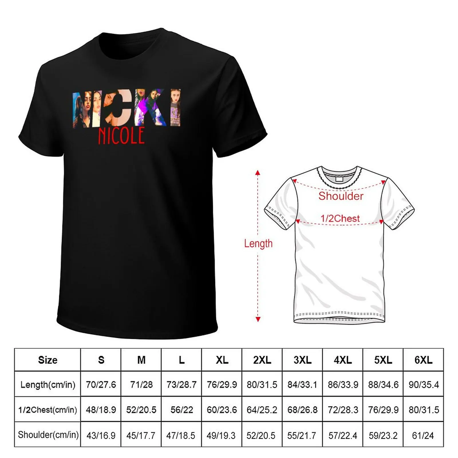Nicki Nicole Essential T Shirt Nicki Nicole Sticker T-Shirt Daily Work Short Sleeve Top