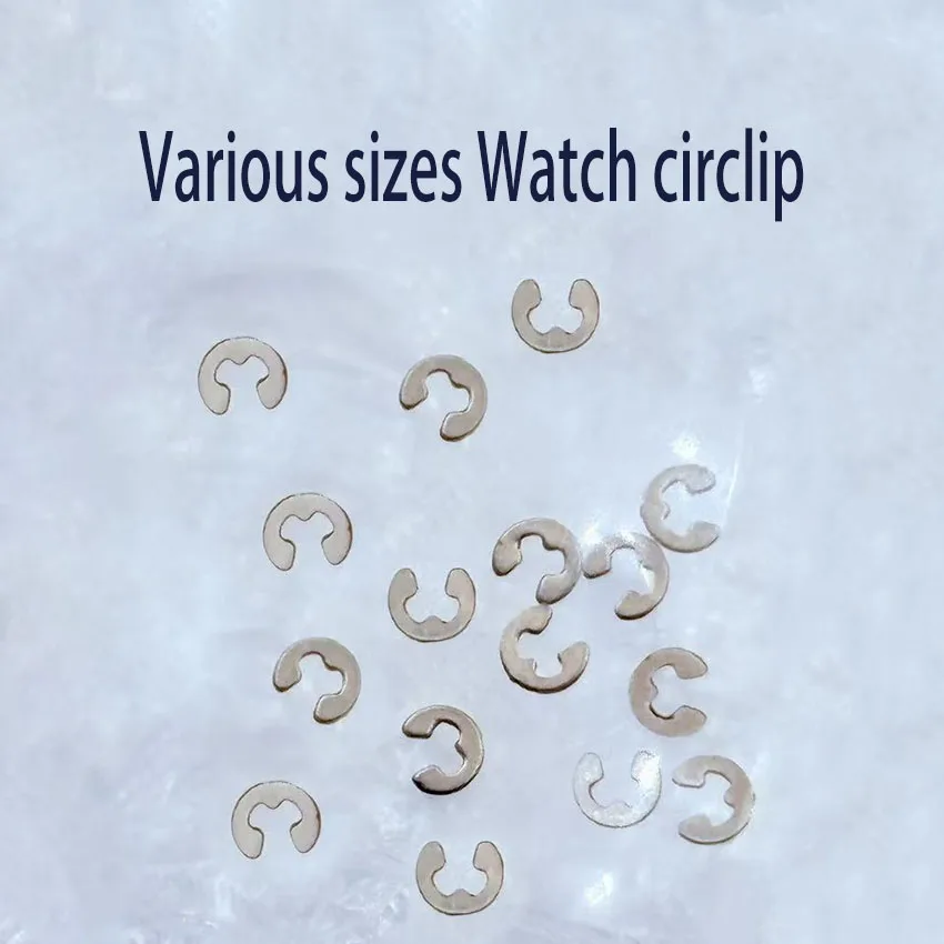 10pcs Metal Watch Pusher Button Clip Snap Ring Circlip Watch Circlip