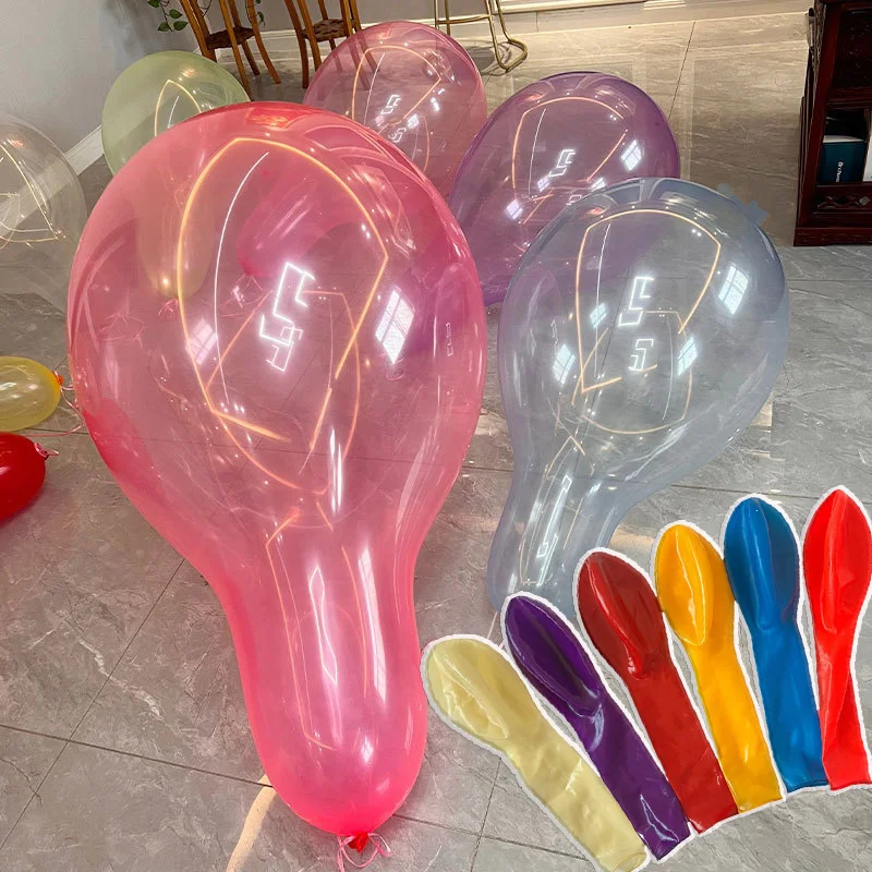 Ballon gonflable géant en caoutchouc de 40 pouces, 6 couleurs unies, transparent, pour fêtes, festivals, célébrations, accessoires d'ambiance de mariage