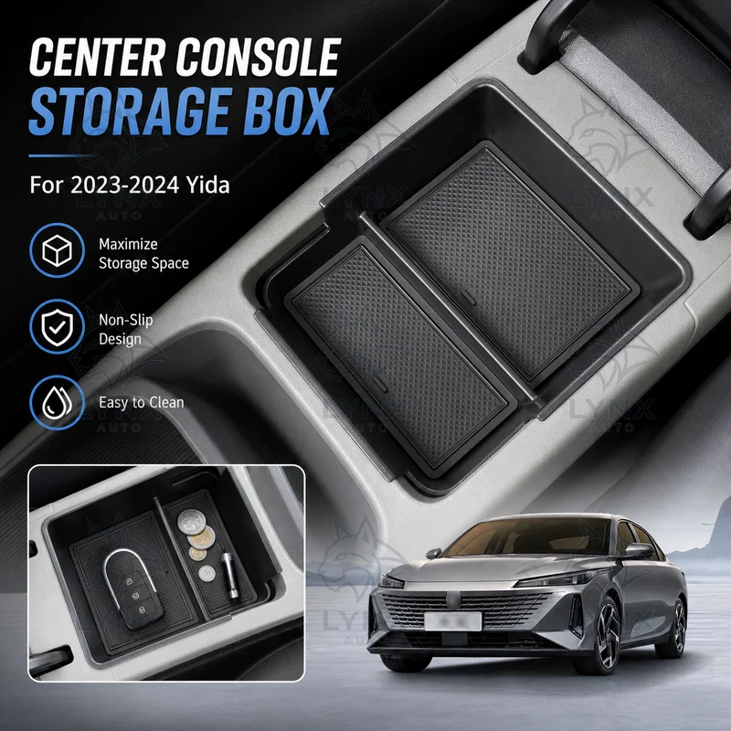 For 2023-2024 Yida Center Console Armrest Storage Box Car Interior Organizer Tray Insert Custom Fit Accessories