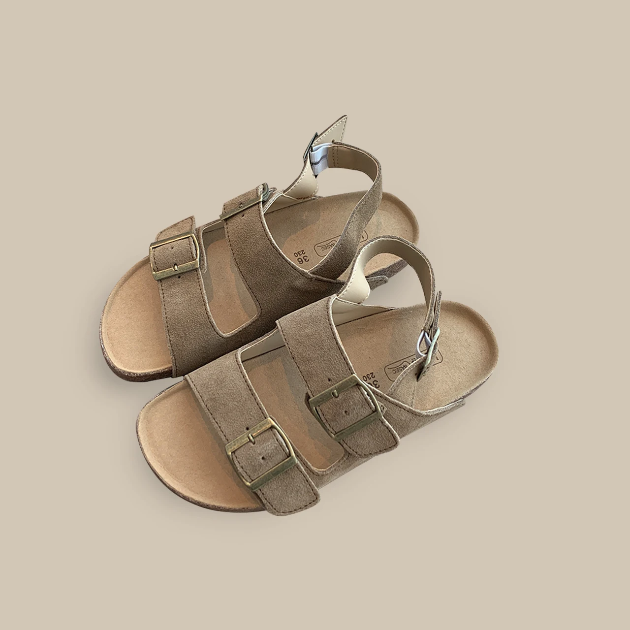 

Women's Slide Sandals with Soft Cork Footbed, Comfort Arch Support Flat Sandals for Summer