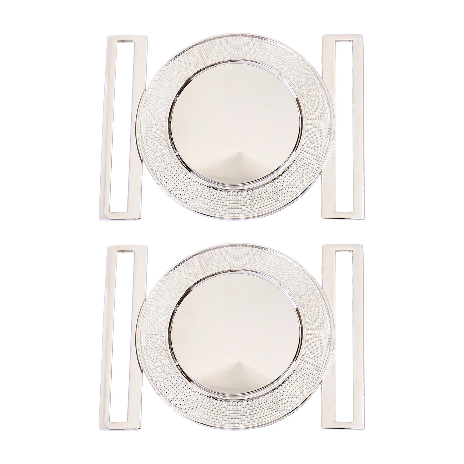 مشبك حزام مستدير، إغلاق معدني من سبائك الزنك لقماش المعطف، أبازيم متشابكة مزخرفة، ملحقات الأجهزة المتينة