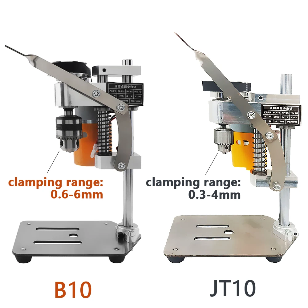 Minitaladro de suelo JT0 de alta precisión, 180W, taladro de Banco Eléctrico, máquina de perforación de Metal y madera, bricolaje