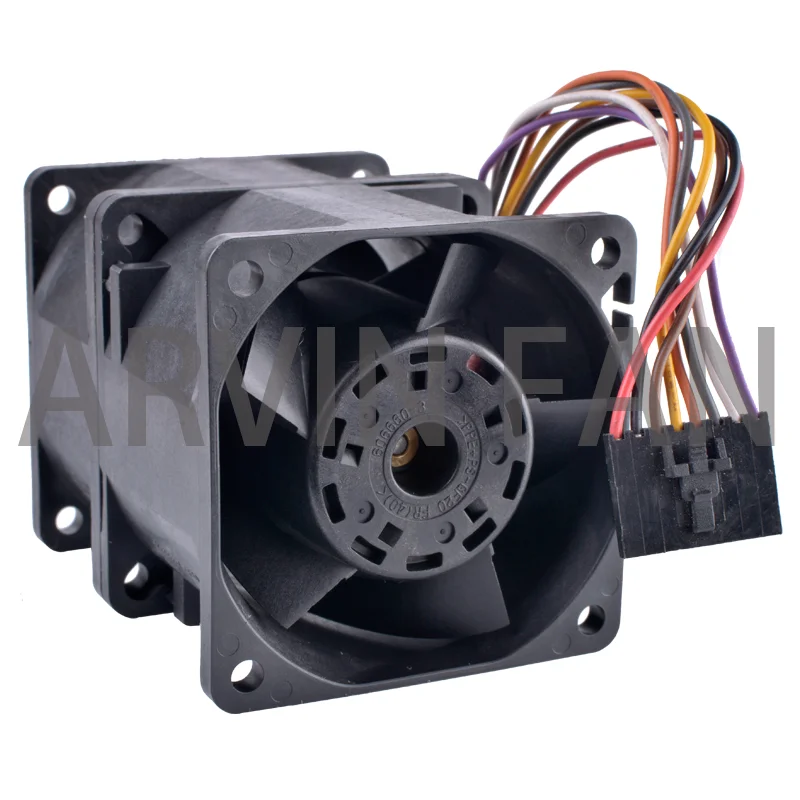 KOELING REVOLUTIE 9CR0612P0J50 6076 6 cm 12 V 4A Dual Fan Auto Motor Gemodificeerde Super Grote Luchtstroom Koelventilator