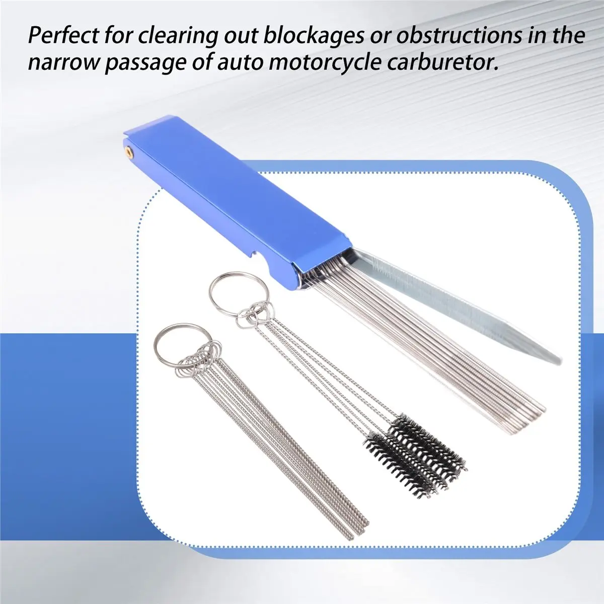 #31F Carburetors Carbon Dirt Jet Remove Cleaner,for Motorcycle Welder Carb,Cleaning brush,(picture color)