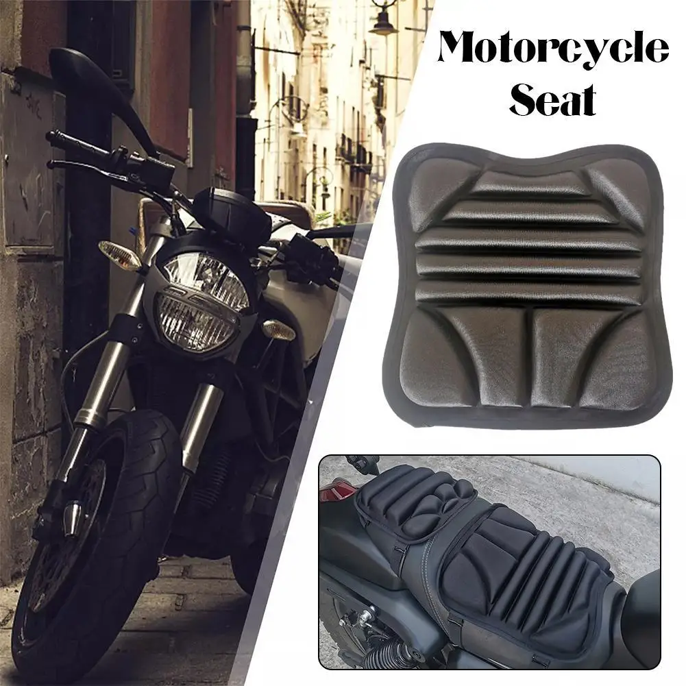 2 Pack Motorcycle 3D Comfort Gel Cushion Seat Breathable Universal Shock Absorbing Seat Cover for Advanced Mountain D6O1