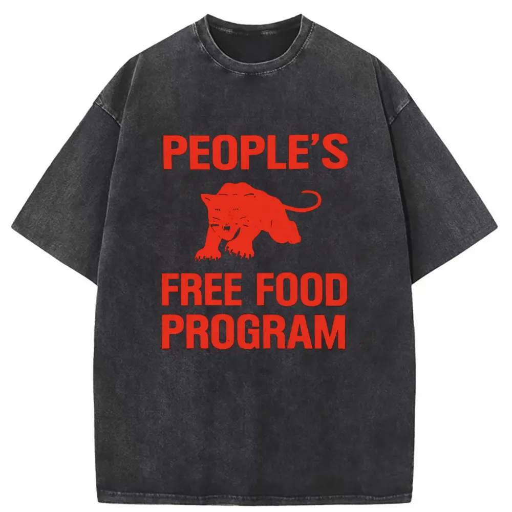 Peoples Free Food Program Vintage Sweatshirts Summer Tshirts Men Long Sleeve Graphic Personalized Sportswears England Style Tops