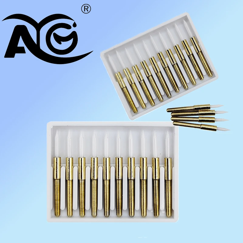 

10Pack AG Teeth Whitening Dental Surgical dental Ceramic Soft Tissue Trimmer /Trimming Dental Implant Tool 21mm/23mm