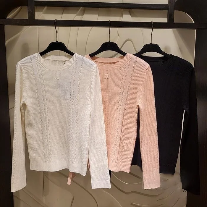 

Universal Knitted Wool Sweater round Ne Elastic Commute Basic Layering Top Korean Sle Long Sve Regular Length