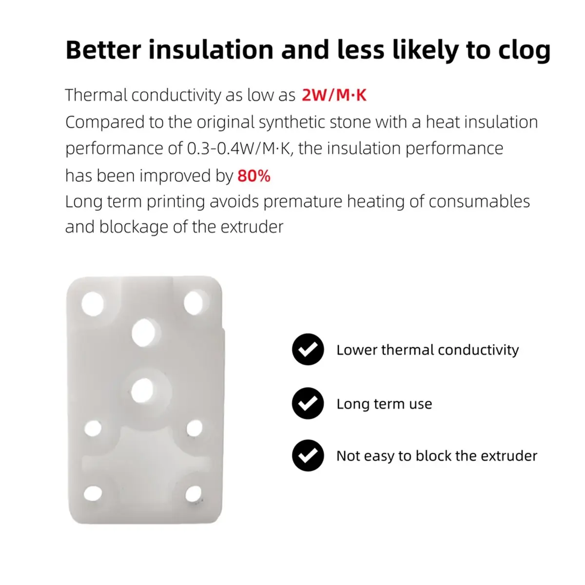 Home Tool For P2S Hotend Heating Assembly Block Ceramic Zirconia Hot End Mounting Kit for P2s 3d Accessories