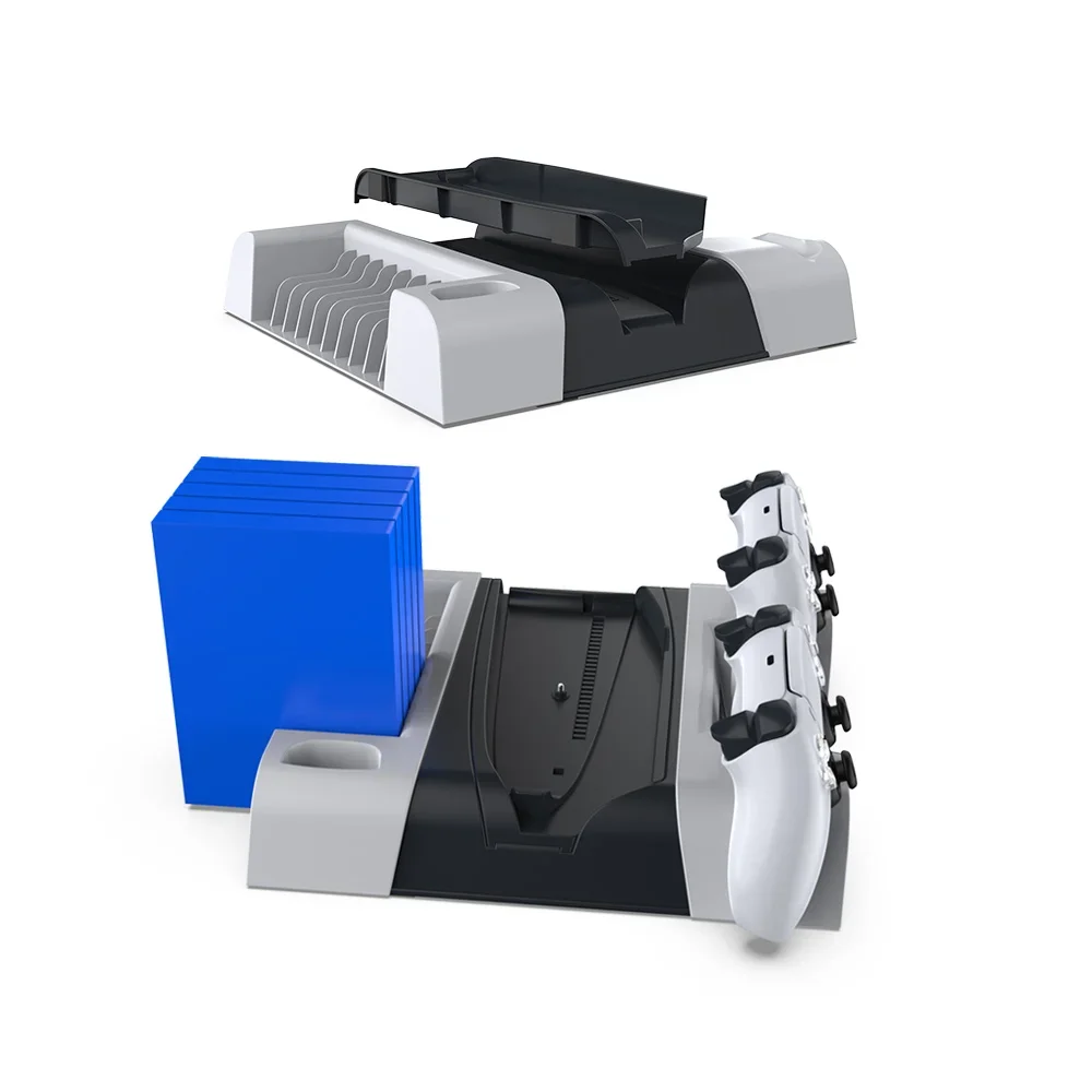 DOBE для PS5 тонкая внешняя стандартная многофункциональная охлаждающая база теплоотдача ручка зарядка и стойка для хранения дисков