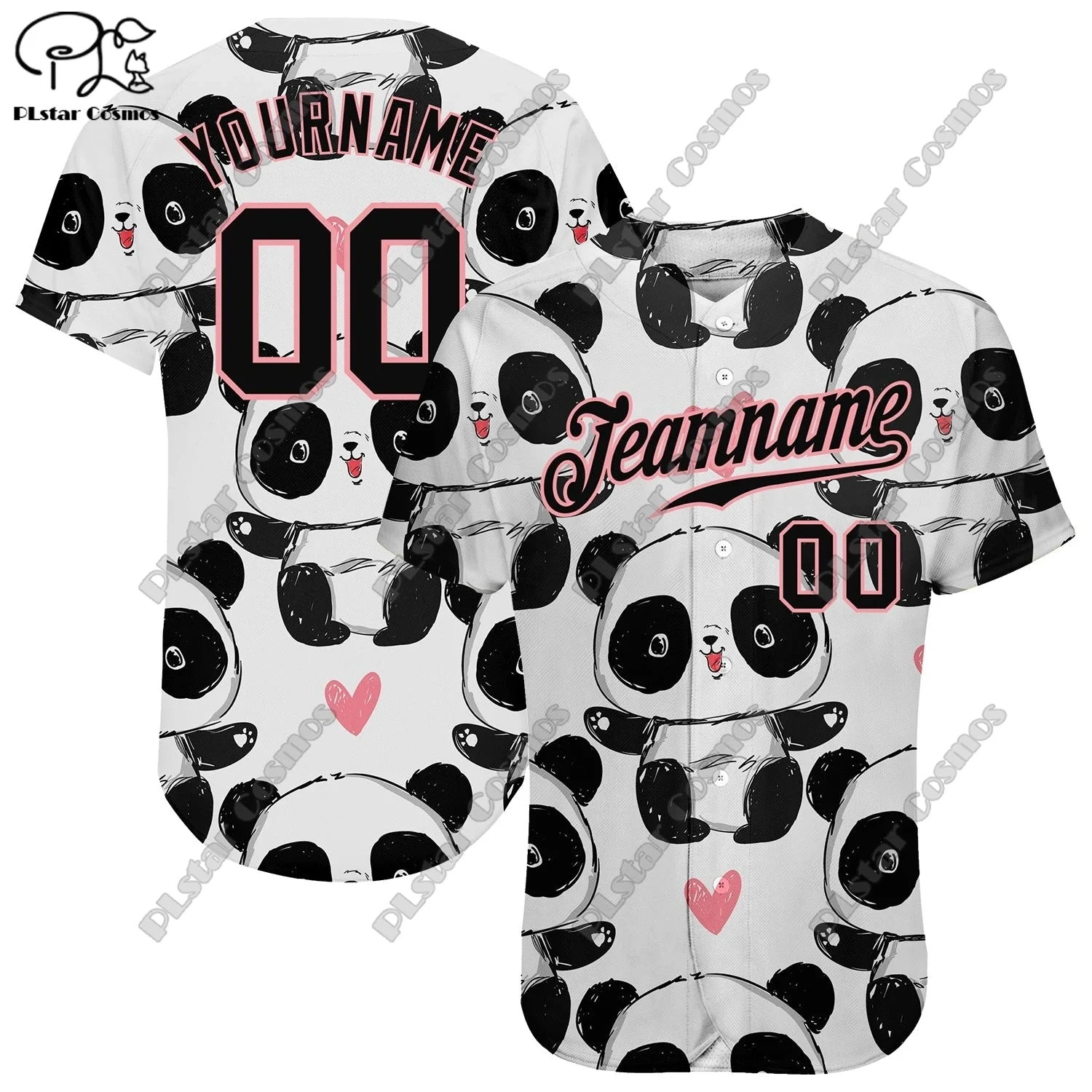 PLSTAR COSMOS قميص البيسبول اسم مخصص 3D الطباعة نمط الصيف فضفاض سليم للجنسين سلسلة 2 #4