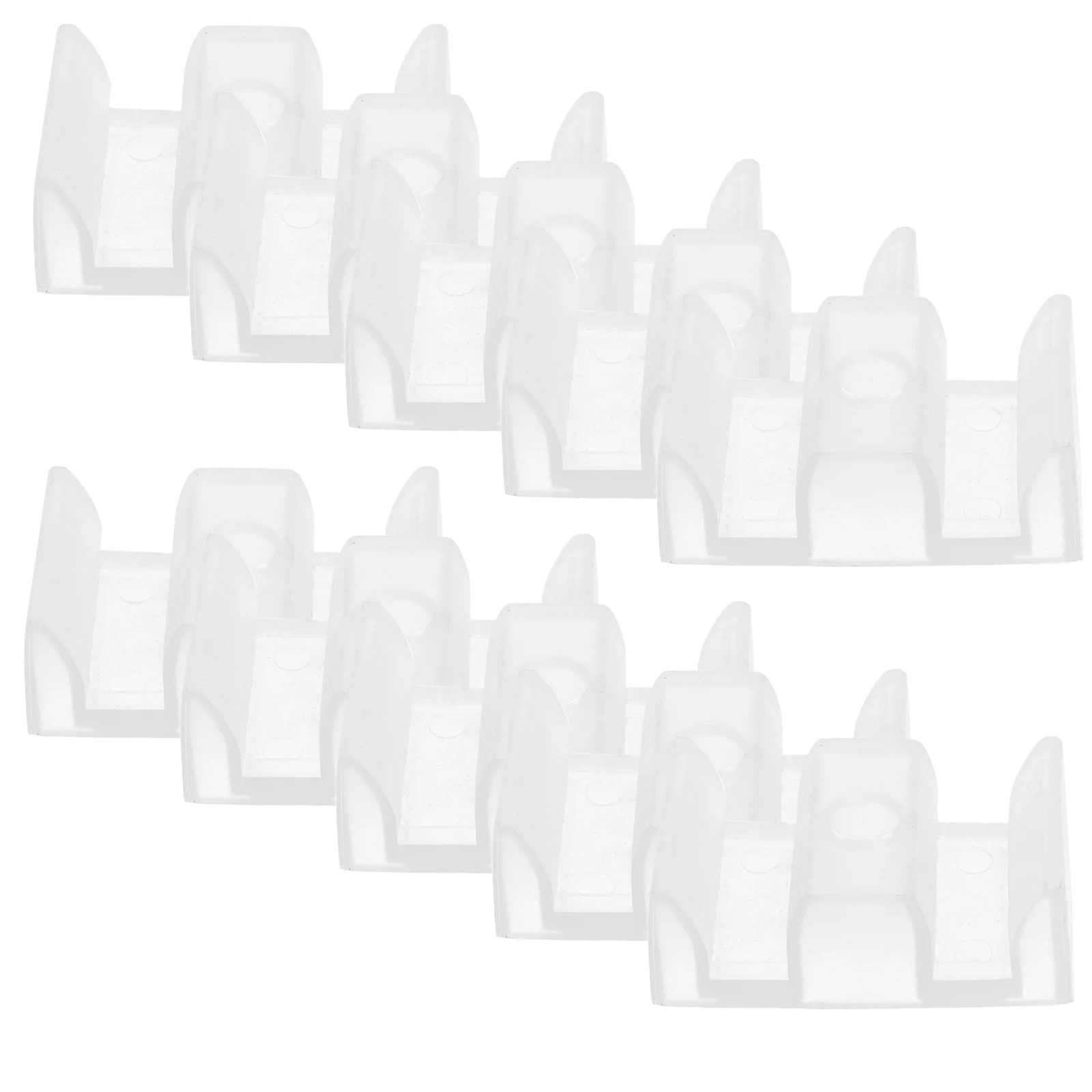 

10Pcs Easy Install Shower Door Bottom Guide Sturdy Plastic Bumpers for Sliding Glass Doors Shower Blocks Glass Door Guide