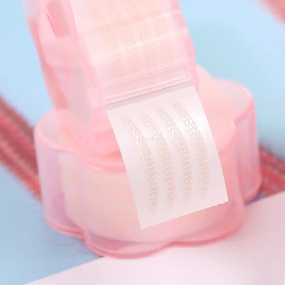 360Pcs Invisible Lace Eyelid Sticker S/L Olive Shaped Double Eyelid Tape Big Eyes Mesh Type Eyelid Tape Roll Makeup Tools