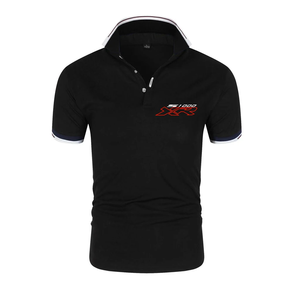 2026 Motorcycle Motorrad Fan S1000Xr Logo Print Summer High Quality Solid Color Casual Lapel Collar Quick Drying Polo Shirts