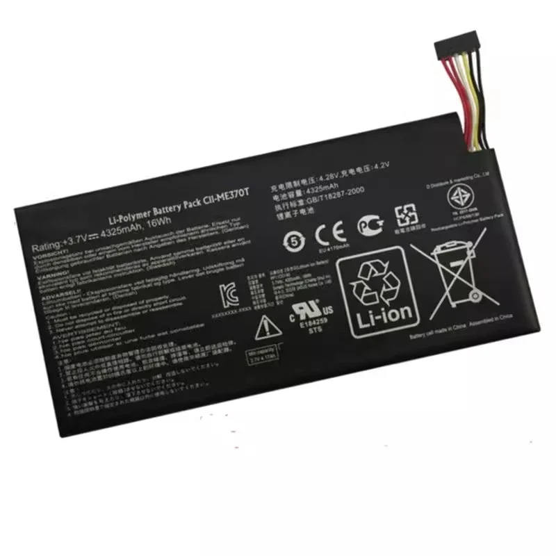 Baterai litium isi ulang Tablet C11-ME370T 3.75V 4325mAh